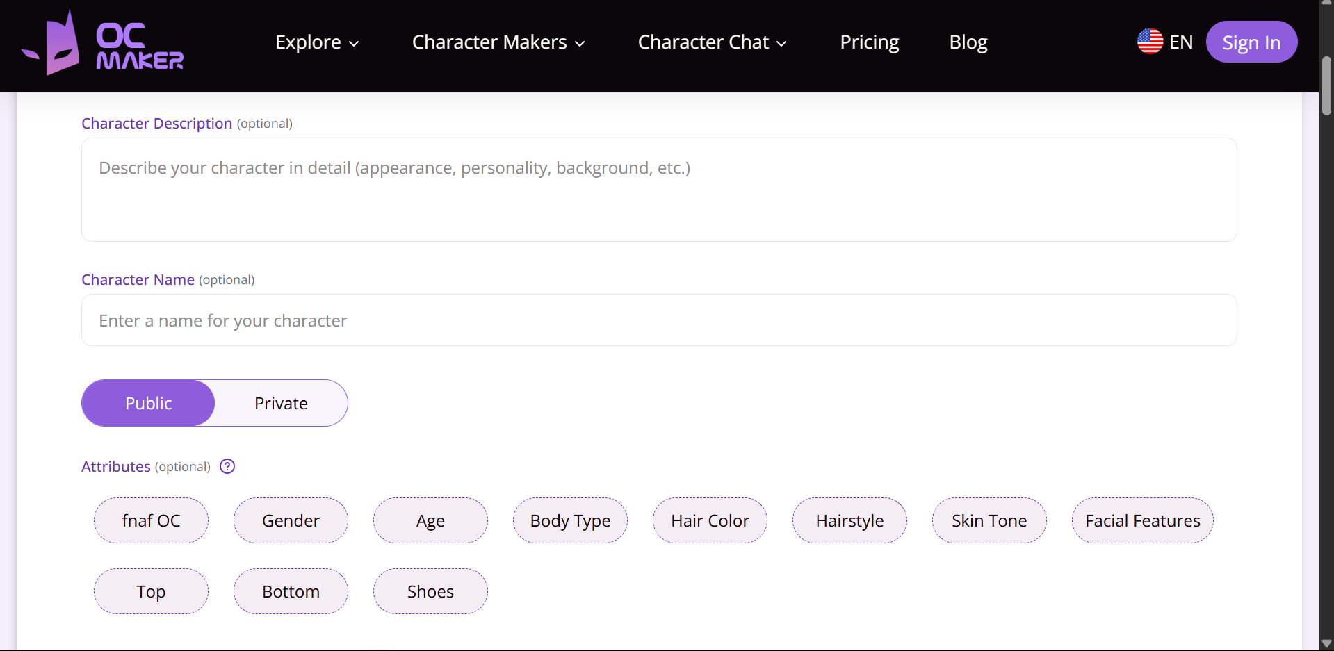 Manual Method for Making OC Character