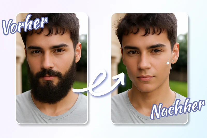 Ohne Bart Filter: Wie sehe ich ohne Bart aus?