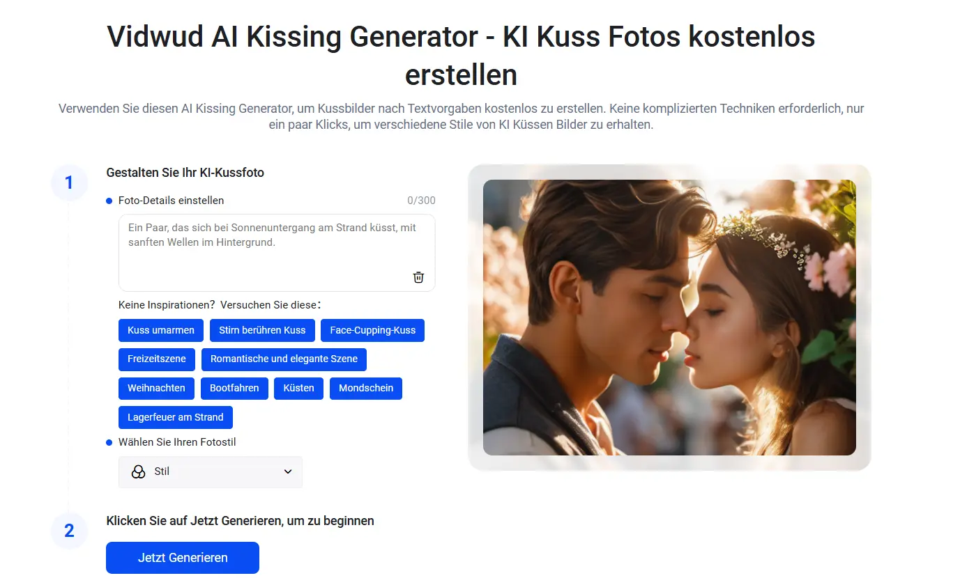 Vidwud AI Kissing Generator
