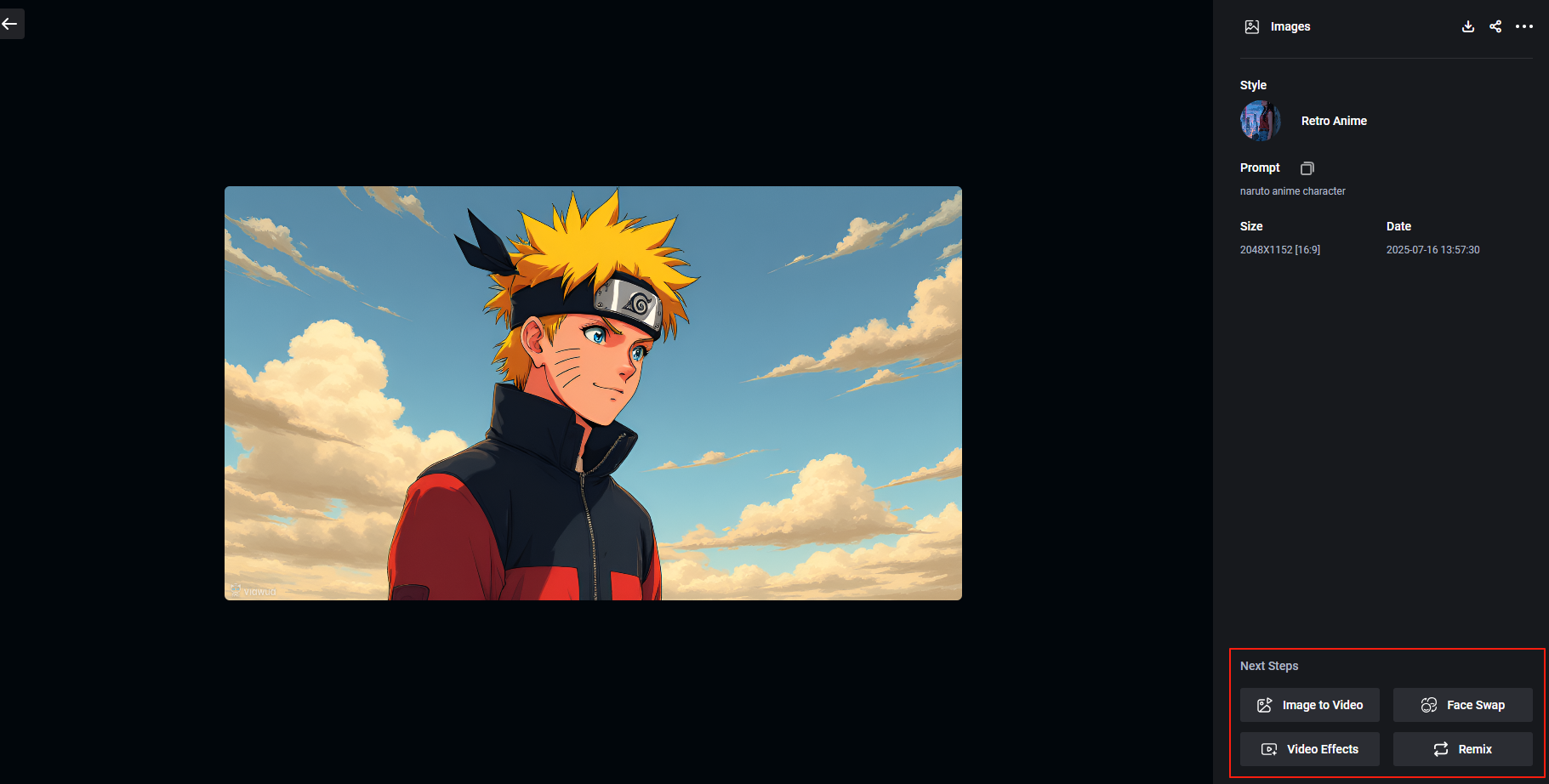 Next Step of Naruto Anime Character