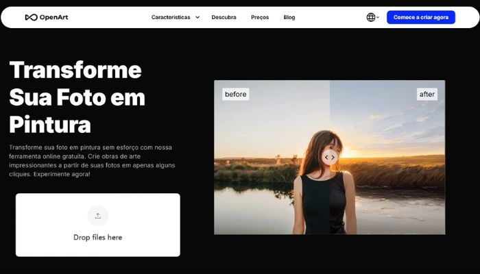 openart para transformar foto em pintura online gratis