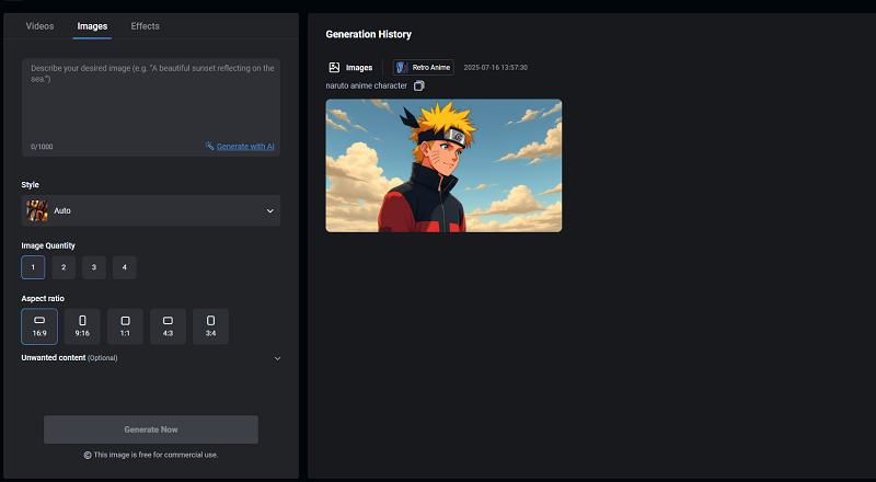 Vidwud Naruto Character Generator