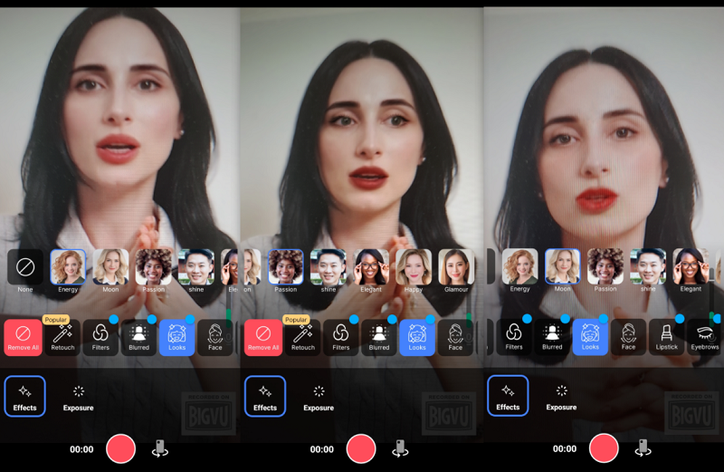 BIGVU Video Face Filter App