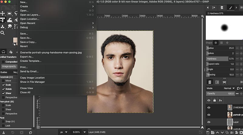 GIMP Face Swap Export