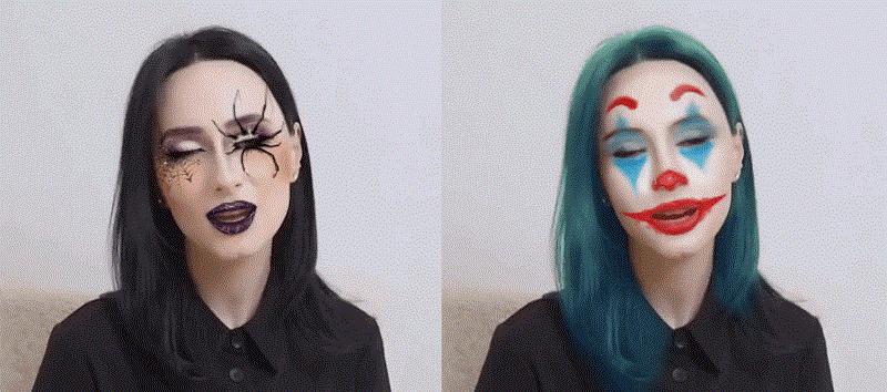 Scary Face Filter for Video