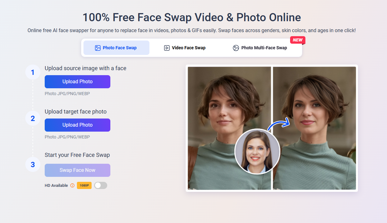 Vidwud Free Face Swap