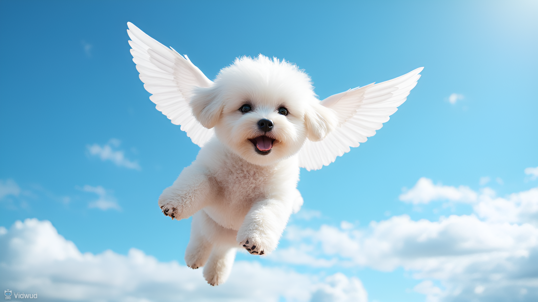 Dog with Angel Wings AI Free Example 1