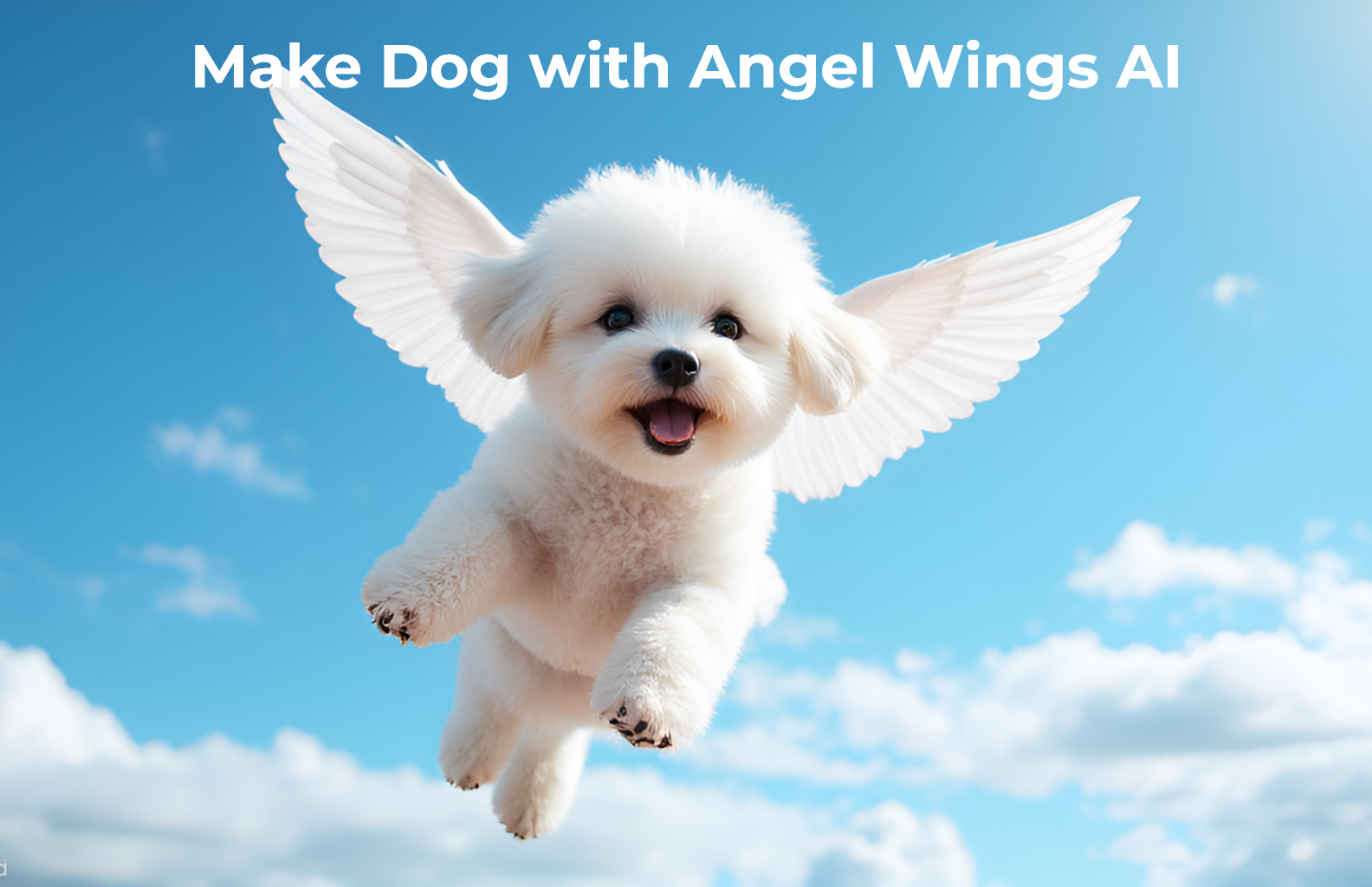 Dog with Angel Wings AI