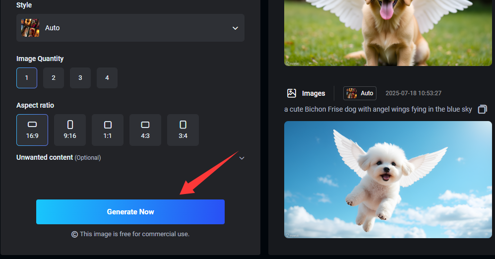 How to Add Dog with Angel Wings AI - Step 5