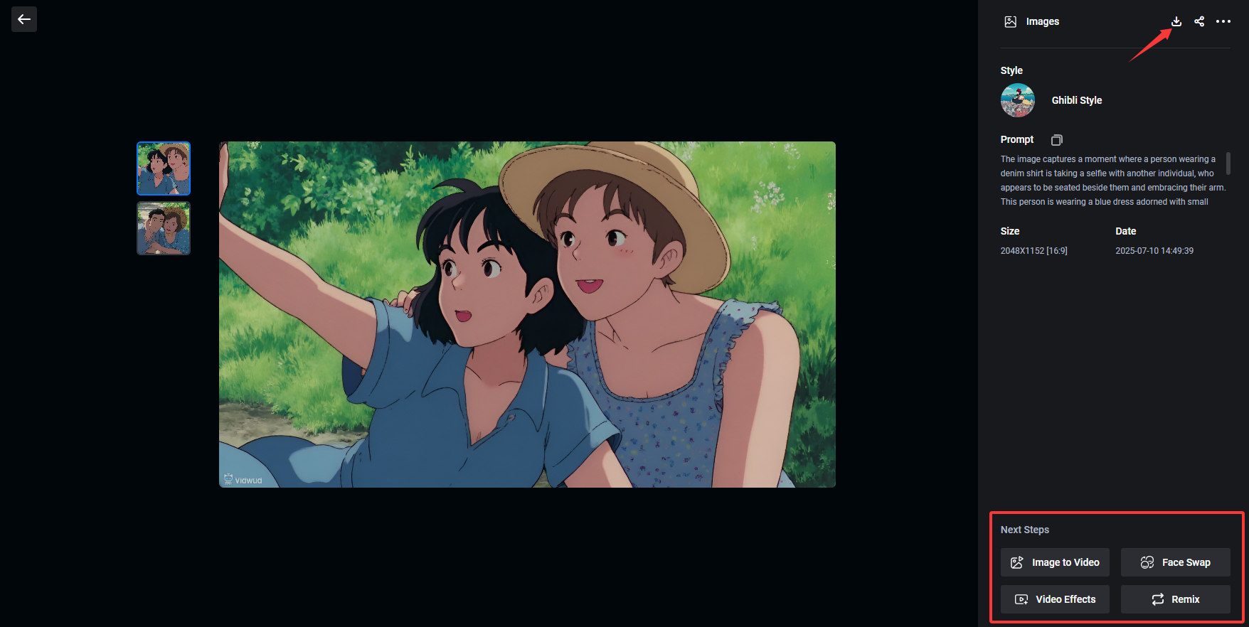 How to Create Couple Photo with AI - Step 3