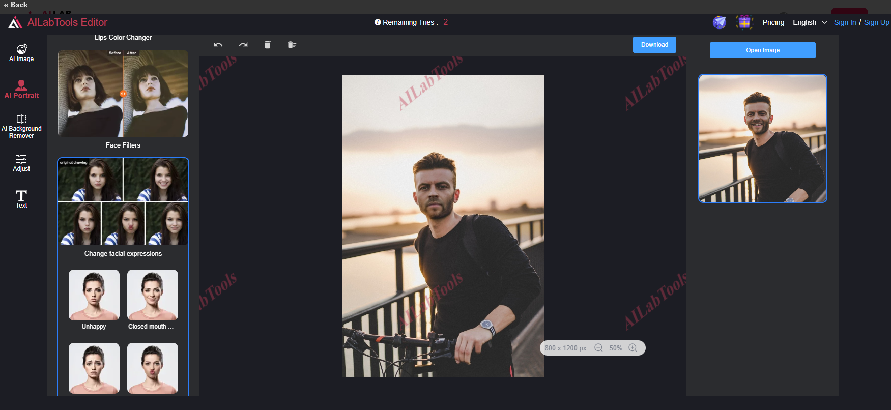 How to Use AILab Angry Face Filter