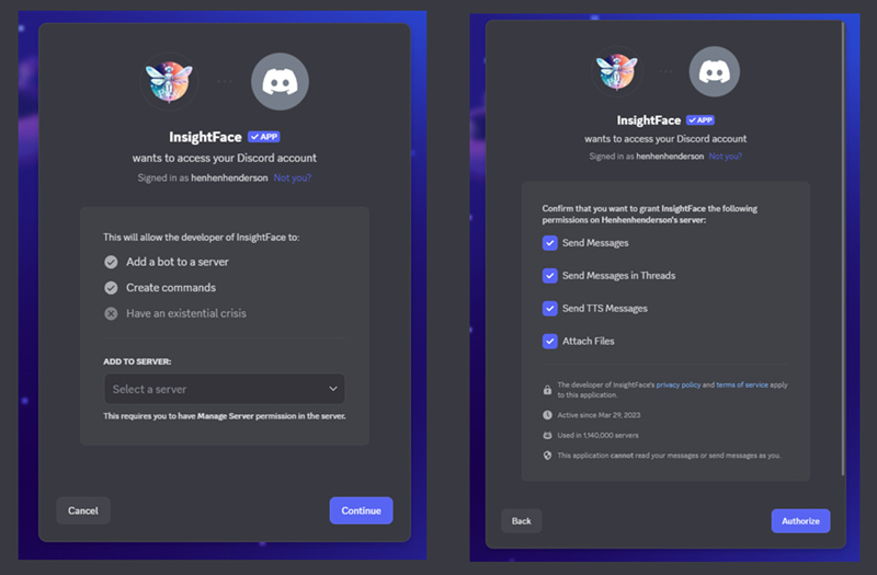 Add Insight Face Swap to Your Discord Server