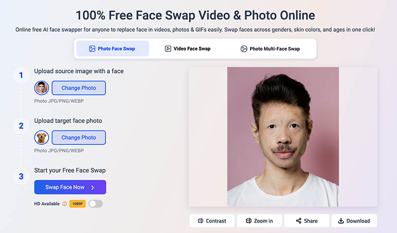 Dog Face Swap Vidwud