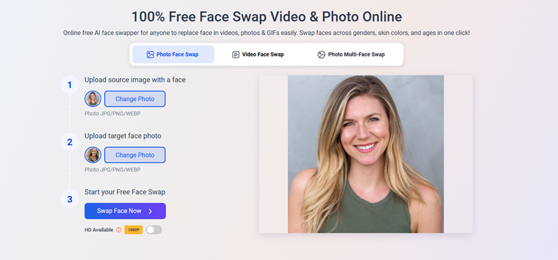 Vidwud Free Face Swap Upload Photos