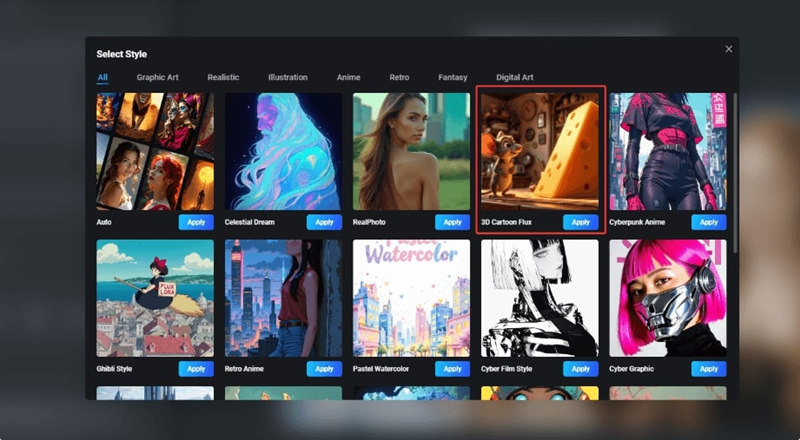 AI to Convert Real-life Photos