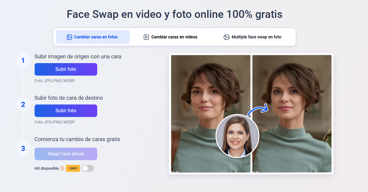 cambiar caras en fotos online gratis