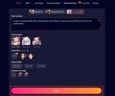 Creating Kawaii Art with SoulGen AI Tool