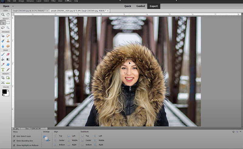 Face Swap in Lightroom Elements Match Face