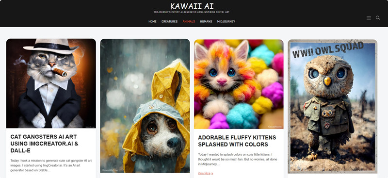 Kawaii AI Homepage Image