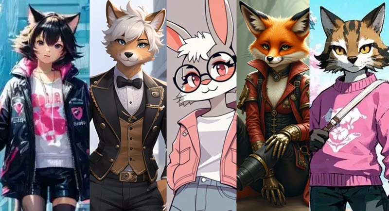 Best 4 AI Furry Art Generators Online Free for Making Stunning Fursonas