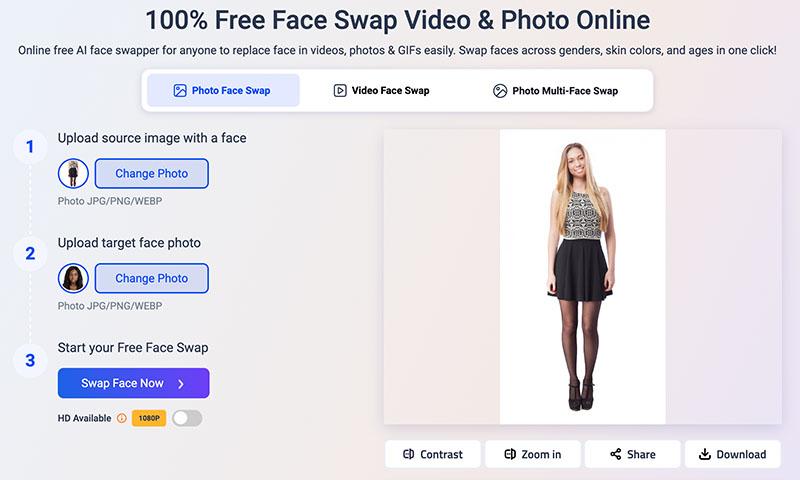 AI Outfit Generator Vidwud Swap Faces 