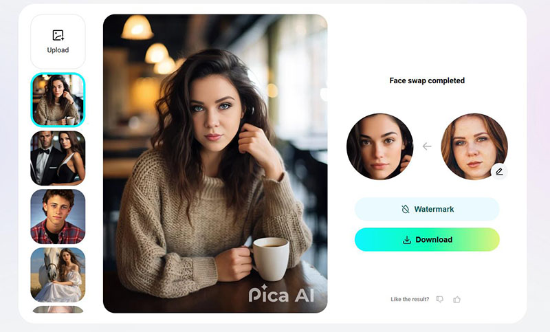 Pica AI Face Swap Preview