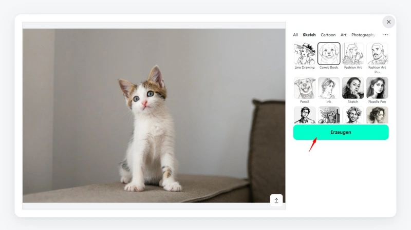 Bild in Line Art umwandeln online kostenlos