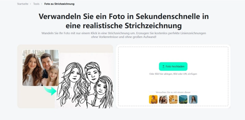 Bild in Line Art umwandeln online