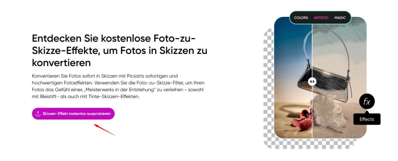 Bilder in Line Art umwandeln mit Pocsart