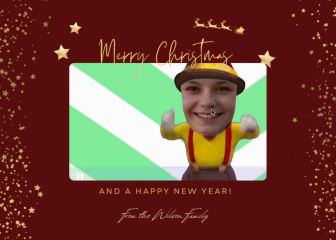 Dancing Elf Face Swap for Christmas eCard