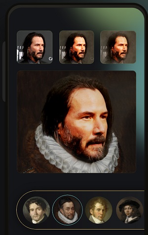 Portrait AI Aritist Painting Face Swap