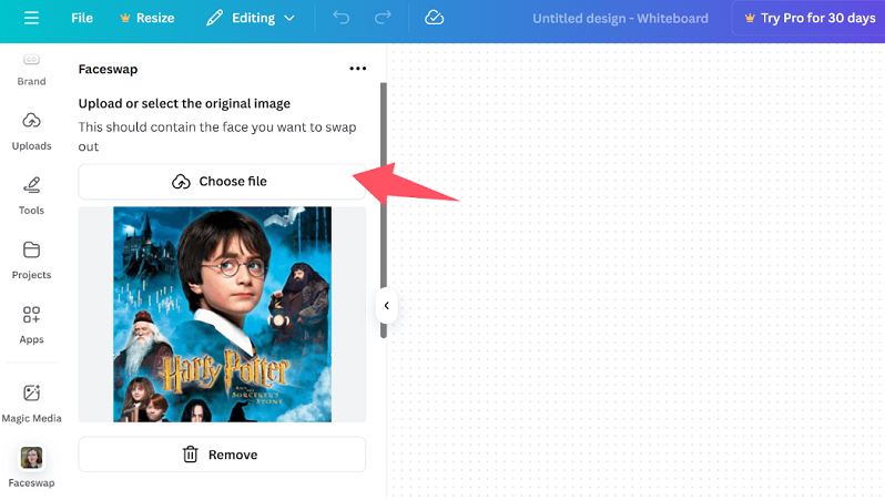Movie Poster Face Swap with Canva - Step 2