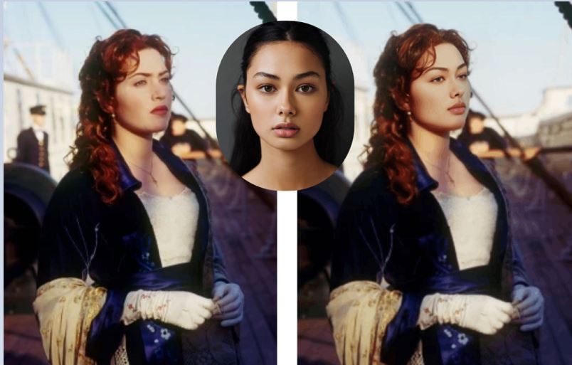 Titanic Rose Poster Face Swap