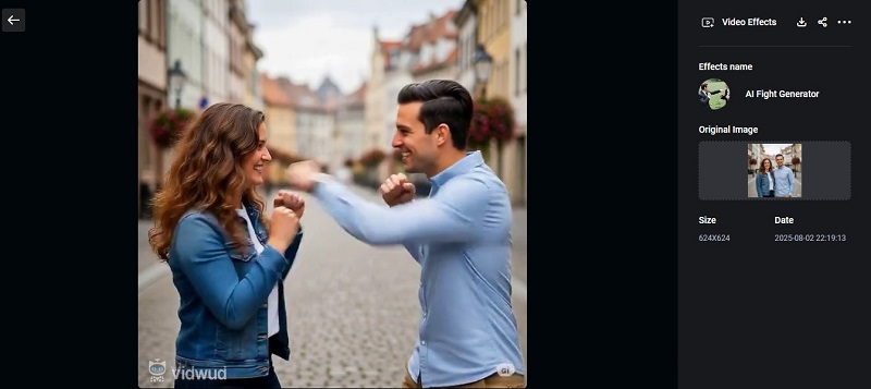 Fighting Scene Generated with Vidwud Fight Generator Tool
