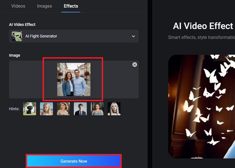 Generating Fighting Scene with Vidwud Fight Generator Tool