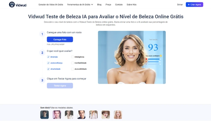 vidwud teste de beleza ia