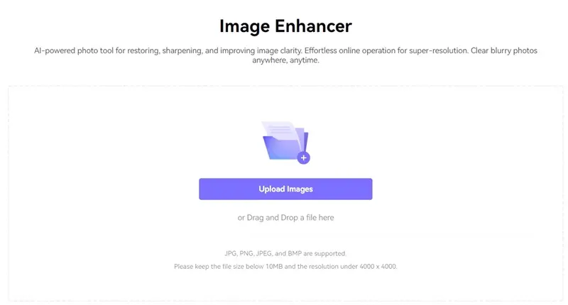 cómo ampliar imagen con Media.io-paso 2