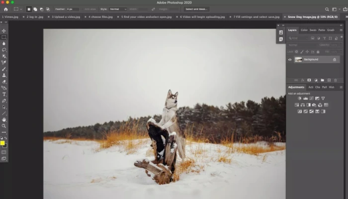 como fazer efeito de neve no photoshop 1