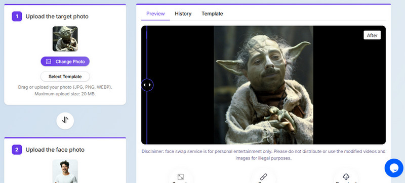 Aifaceswapper Put My Face on Yoda