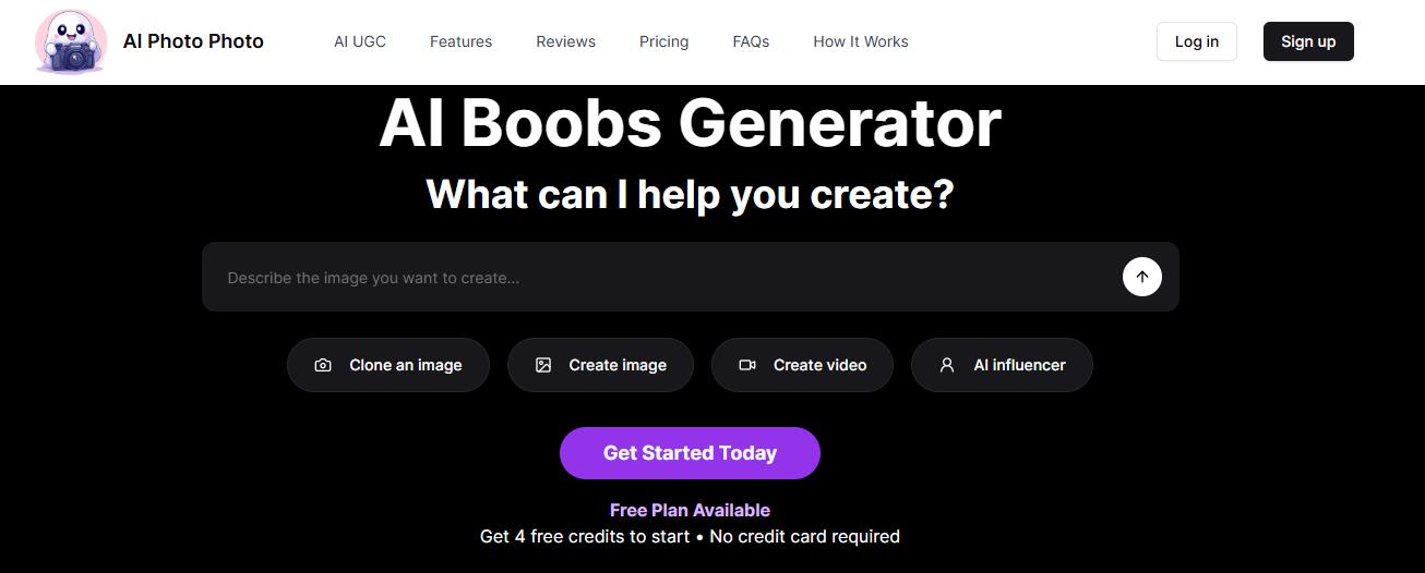 AIPhotophoto AI Boobs Generator