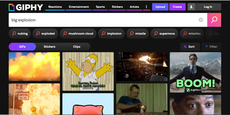 GIPHY-Find Explosion GIFs Free