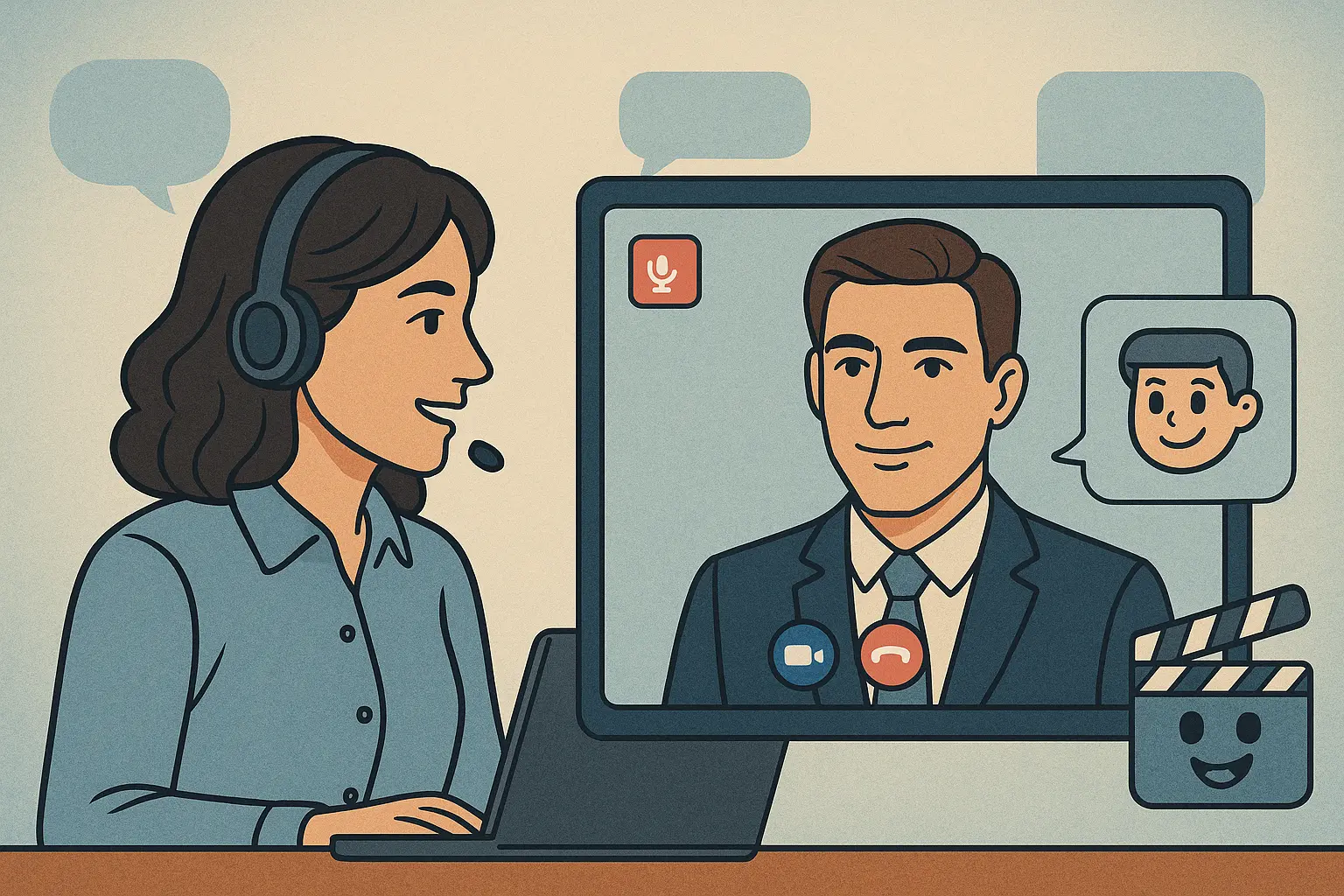 Mit KI sprechen: Die Zukunft menschlicher Gespräche im KI Video Chat