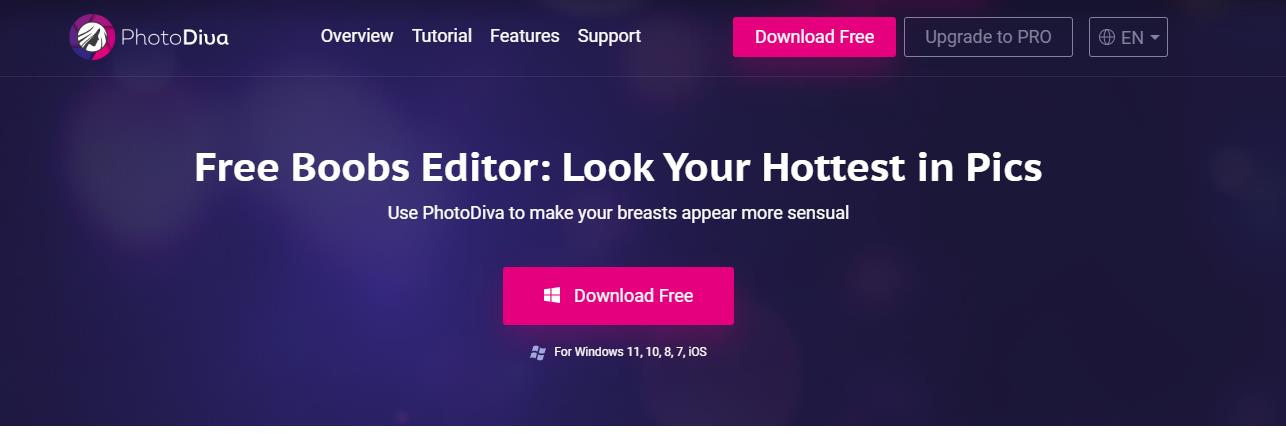 PhotoDiva Free Boobs Editor