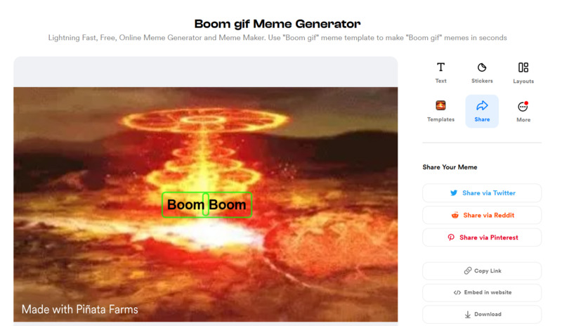 Pinatafarm Explosion GIF Maker Online