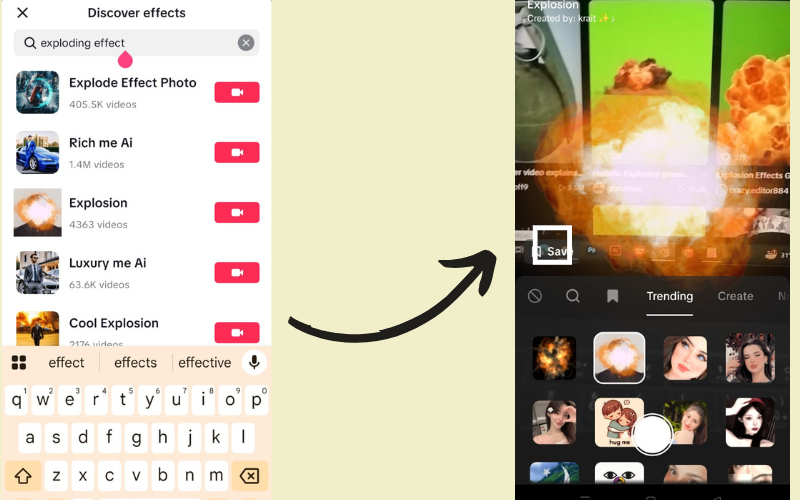 TikTok Free Explosion GIF Template
