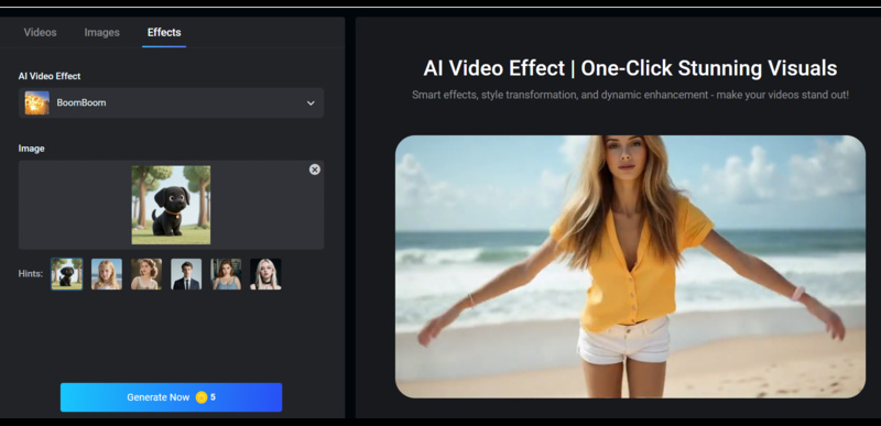 Vidwud AI Boom GIF Effect Free