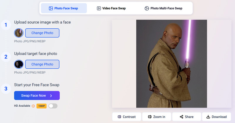 Vidwud AI Star Wars Face Swap