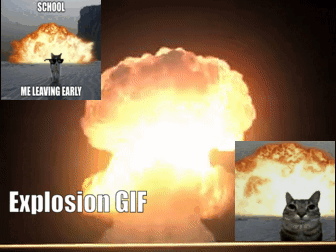 Explosion GIFs, Memes, and Videos AI Generation and Free Download in 2025