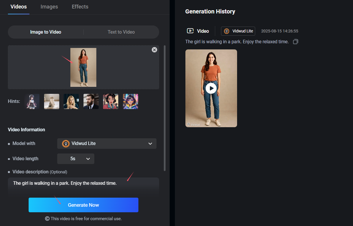 How to Generate AI Walking Video from Text