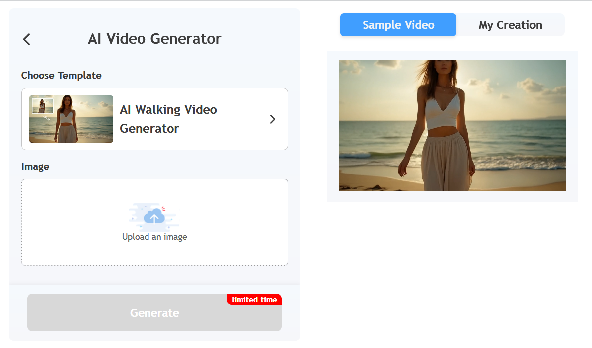 Remaker AI Walking Video Generator